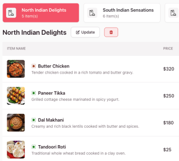 Smart Menu Customization